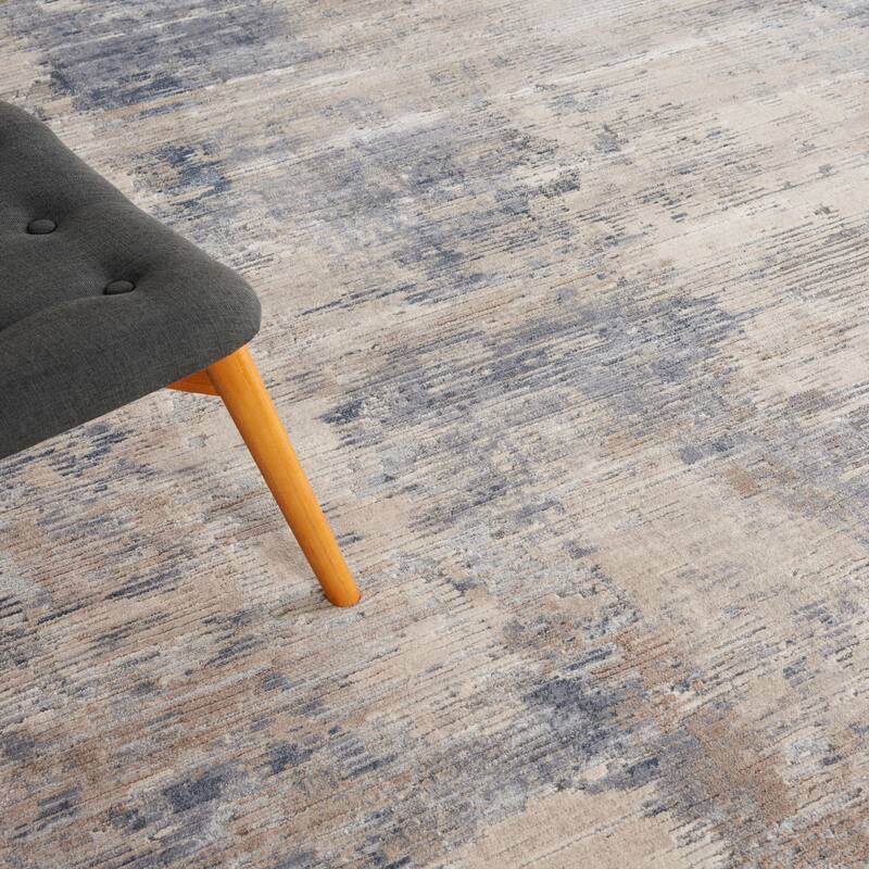 Rustic Textures Modern Transitional Abstract Area Rug