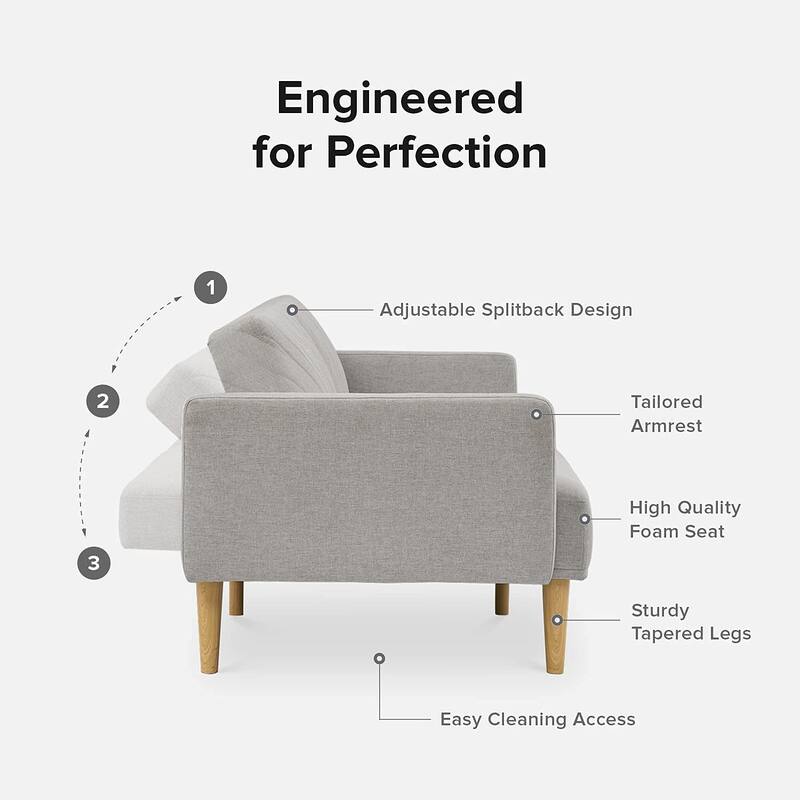 Mopio Chloe Futon Convertible Sofa Sleeper Futon