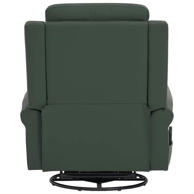 Christopher Knight Home - Nursery Recliner Modern PU Swivel Rocker Recliner Chair with Heating and Dual Reclining Positions