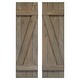 preview thumbnail 6 of 5, Z Board & Batten Exterior Shutters Pair 36" - Stone Gray