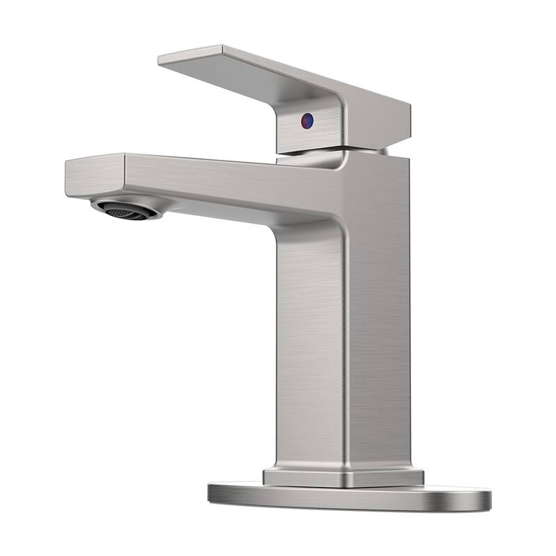 Bathroom Sink Faucet with Single Handle - 6.25" x 6.85" - Grey