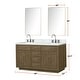 preview thumbnail 56 of 119, Lexora Abbey Bath Vanity and Carrara Marble Top