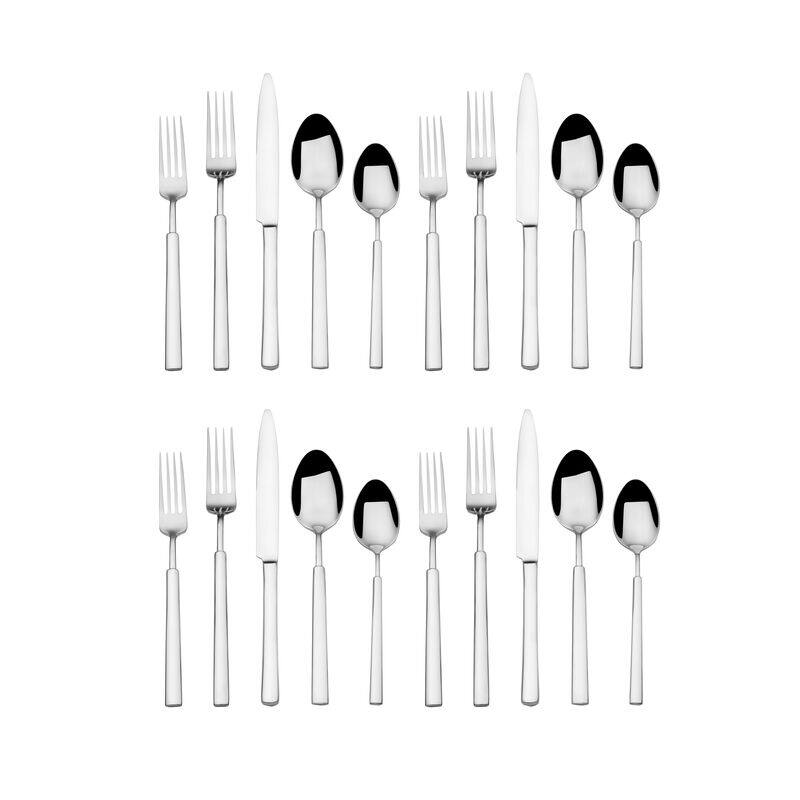 Towle Living Forged Lucerne 20 Piece Stainless Steel Flatware Set