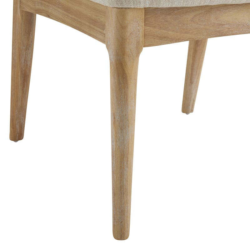 Whim Dining side Chair with Rustic Rubberwood Frame and Woven Cane Backrest (Set of 2) by Christopher Knight Home