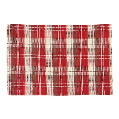 Park Designs Fireside Plaid Placemat Set of 4 - 13" x 19"