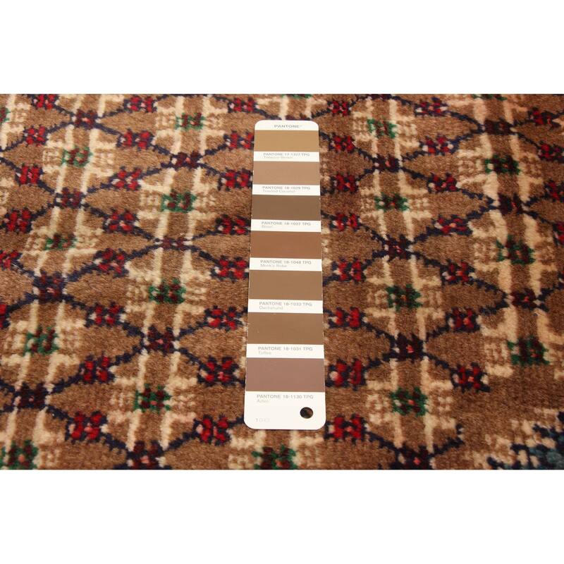 ECARPETGALLERY Hand-knotted Andelz Brown Wool Rug - 4'8 x 10'5