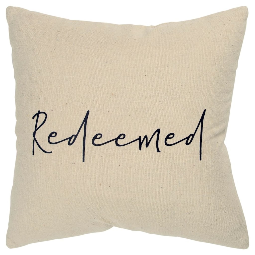 "Redeemed" Pillow