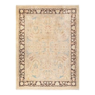Eclectic, One-of-a-Kind Hand-Knotted Area Rug - Ivory, 9' 1" x 12' 0" - 9' 1" x 12' 0"