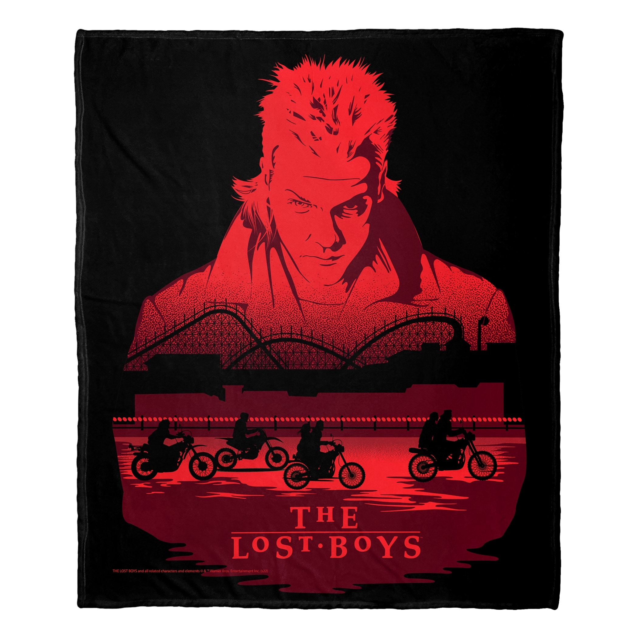 Warner Brothers Lost Boys We Ride at Night Silk Touch Throw Blanket