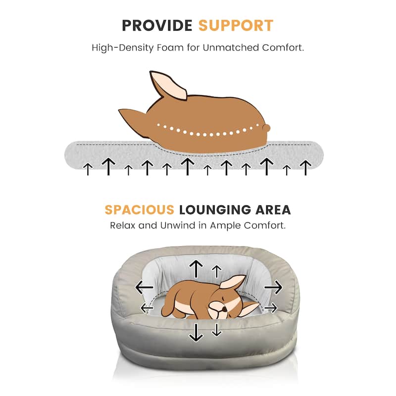 WOWMAX Waterproof Orthopedic Foam Dog Bed for Large Dogs dog couche