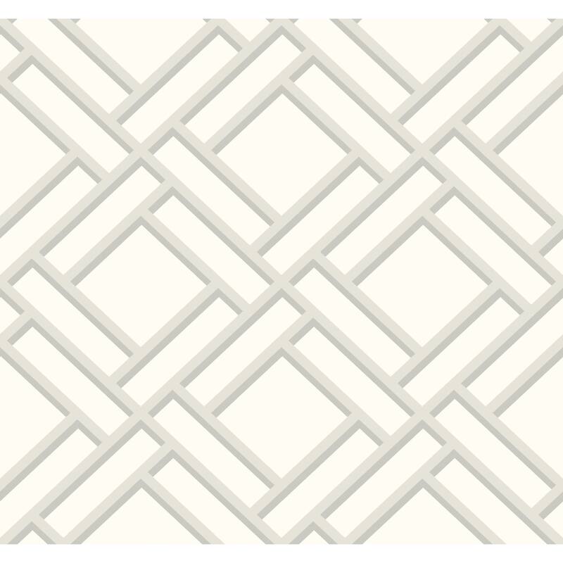 Seabrook Designs Lillian August Block Trellis Unpasted Wallpaper