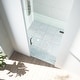 preview thumbnail 2 of 9, VIGO Soho 24" to 25" W x 71" H Frameless Hinged Shower Door in Stainless Steel