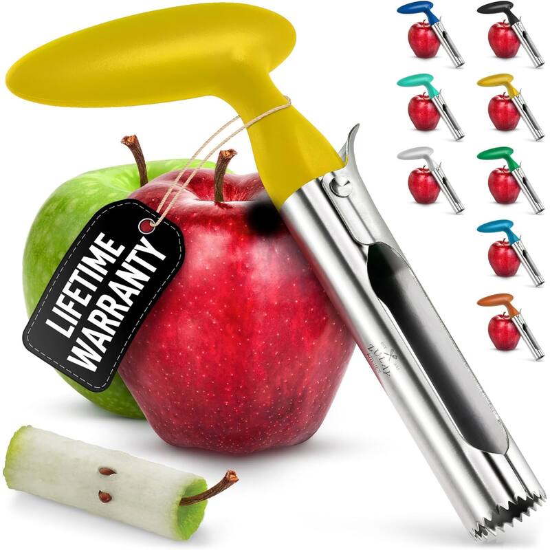 Zulay Kitchen Ultra Sharp Stainless Steel Apple Corer Tool