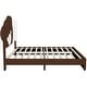 preview thumbnail 6 of 7, Upholstered Platform Bed with Bear Shaped Headboard, LED Light Strips