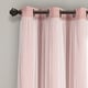 preview thumbnail 9 of 146, Lush Decor Grommet Sheer Panel Pair with Insulated Blackout Lining