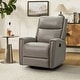 preview thumbnail 18 of 111, Fiacro 30.31" Genuine Leather Wingback Swivel Rocker Recliner with Nailhead Trim
