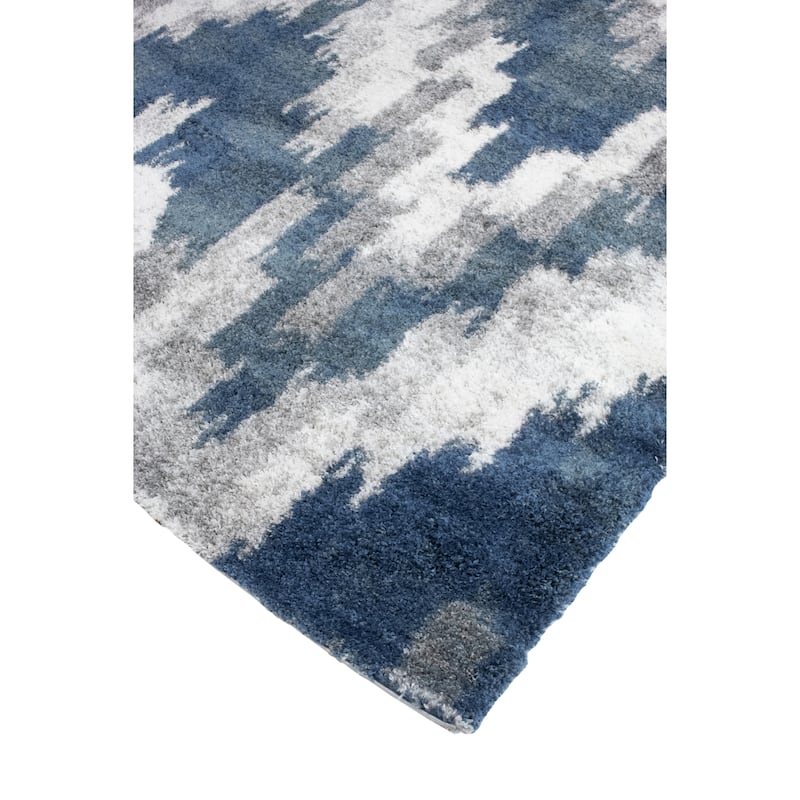 Noori Rug Lux Emma Casual Ikat Pattern 2-inch Thick Shag Rug