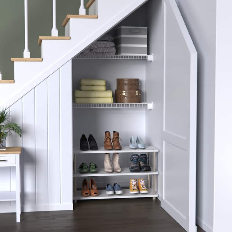 ClosetMaid 3 Tier Shelf Shoe Organizer - White