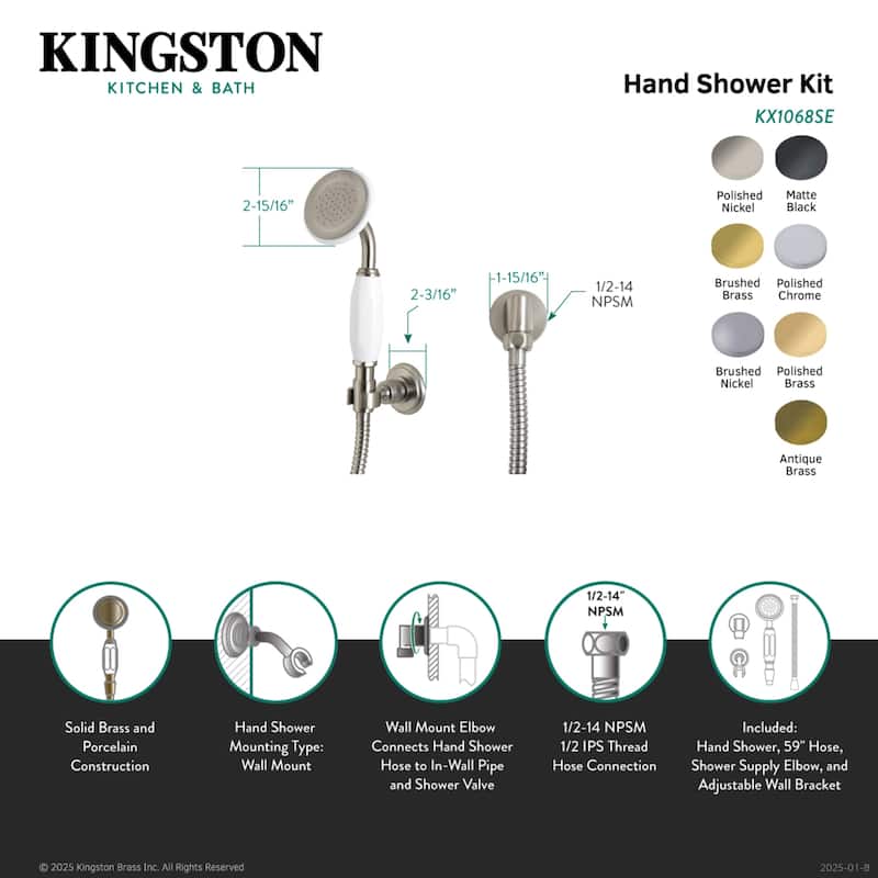 Kingston Brass Victorian Hand Shower Kit