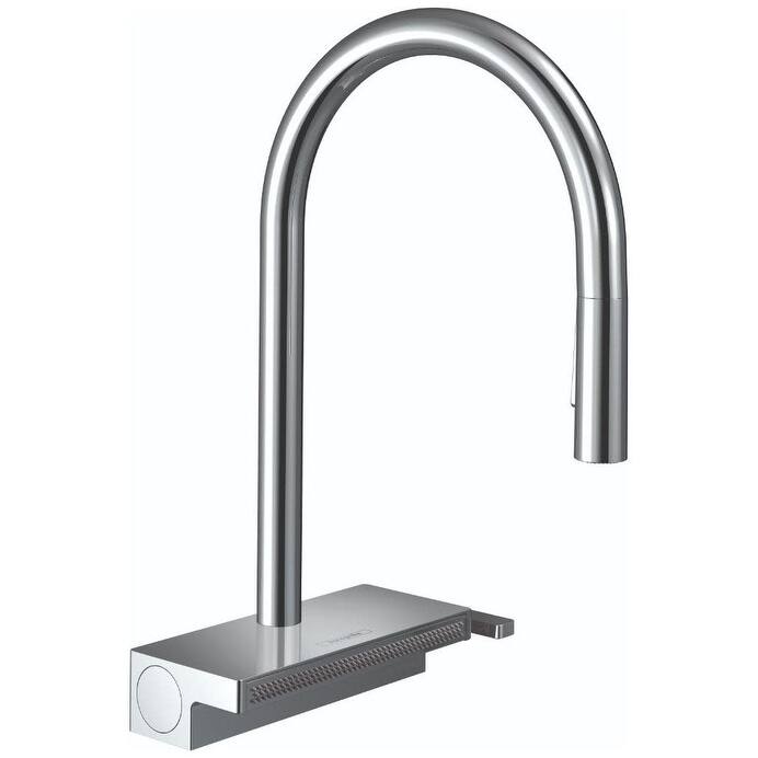 Hansgrohe Aquno Select 1.75 GPM Single Hole 3-Spray Pull Down Kitchen - Chrome