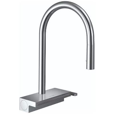 Hansgrohe Aquno Select 1.75 GPM Single Hole 3-Spray Pull Down Kitchen