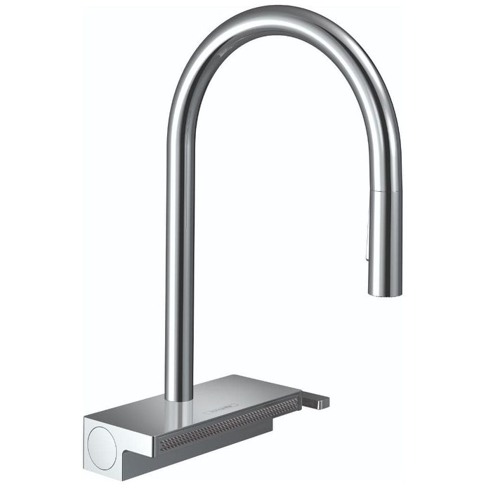 Hansgrohe Aquno Select 1.75 GPM Single Hole 3-Spray Pull Down Kitchen