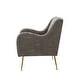 preview thumbnail 34 of 53, Hyperboreüs Upholstery Accent Armchair with Tufted Back by HULALA HOME