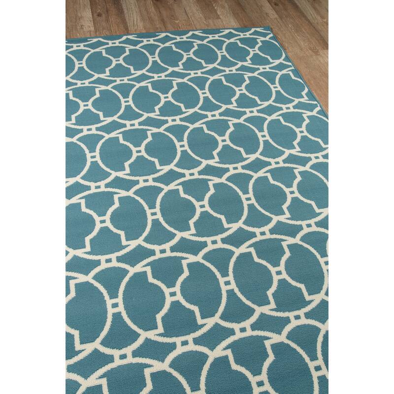 Momeni Baja Moroccan Tile Charcoal Indoor/Outdoor Area Rug - 8'6" x 13'