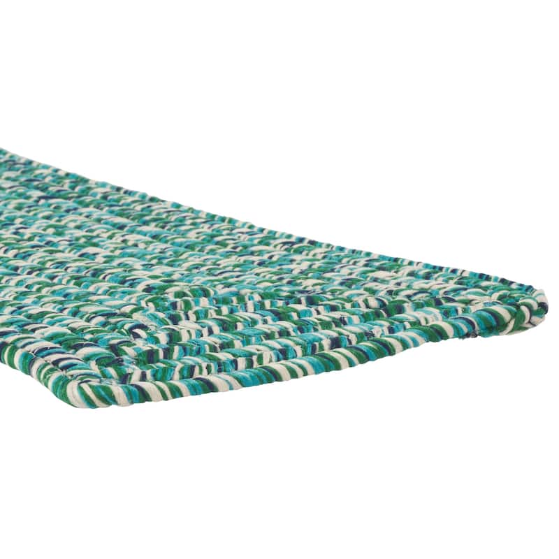 SAFAVIEH Zyta Handmade Braided Stair Treads - Non-Slip Stair Rugs for Hallways & Entryways