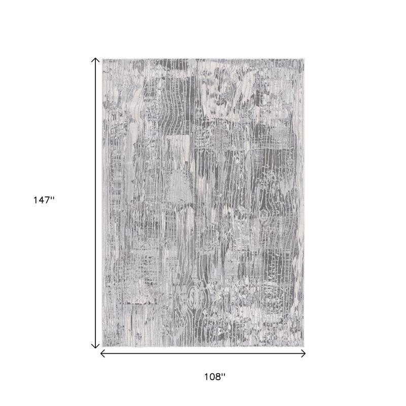 HomeRoots Abstract Modern Rectangle Area Rug - 9' X 12'
