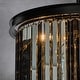 preview thumbnail 12 of 14, CraftHome 6-Lights Mid-Century Modern Antique Tier Round Fringe Crystal Chandelier