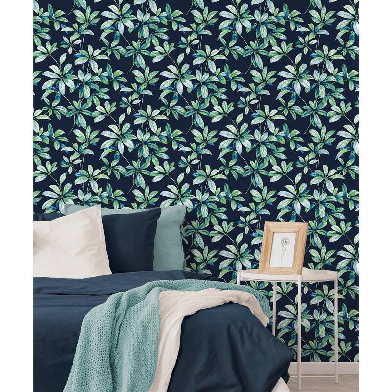 NextWall Leaf Trail Peel and Stick Wallpaper