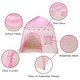 preview thumbnail 5 of 7, Kids Play Tent Princess Playhouse Pink Castle Play Tent