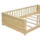 preview thumbnail 51 of 58, Floor Twin size Platform Bed with Built-in Book Storage Rack
