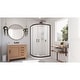 preview thumbnail 25 of 38, DreamLine Prime 33 in. x 33 in. x 76 3/4 in. H Shower Enclosure, Shower Base and Acrylic Backwall Kit