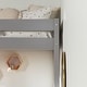 preview thumbnail 29 of 35, Walker Edison Solid Wood Twin Loft Bed with Desk