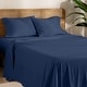preview thumbnail 40 of 56, Bare Home Organic Cotton Jersey Sheet Set King - Dark Blue