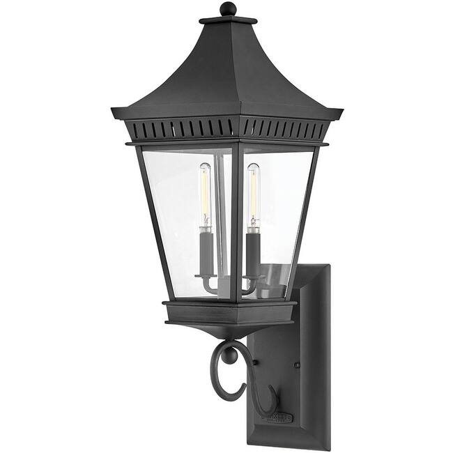 Hinkley Lighting 27095 Chapel Hill 2 Light 27" Tall LED Outdoor Wall - Museum Black