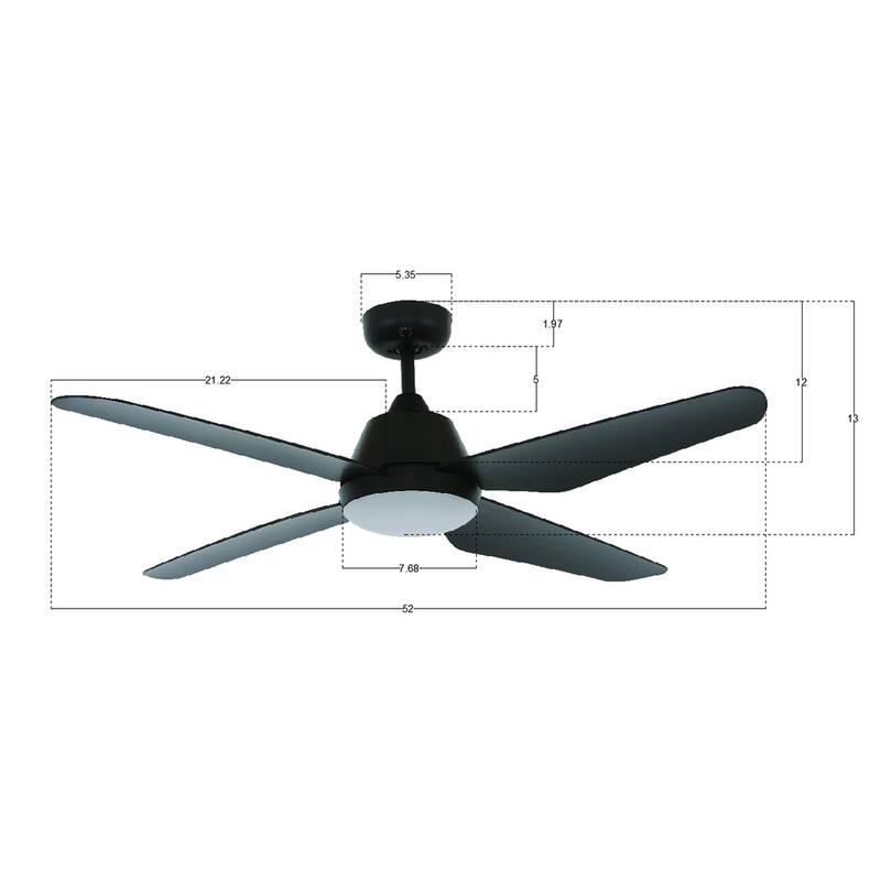 Lucci Air Aria 52-inch LED Light with Remote Ceiling Fan