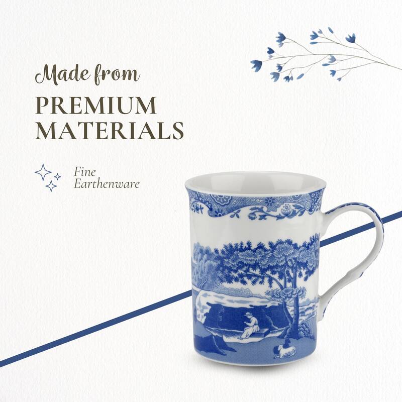 Spode Set of 4 Blue Italian Mugs