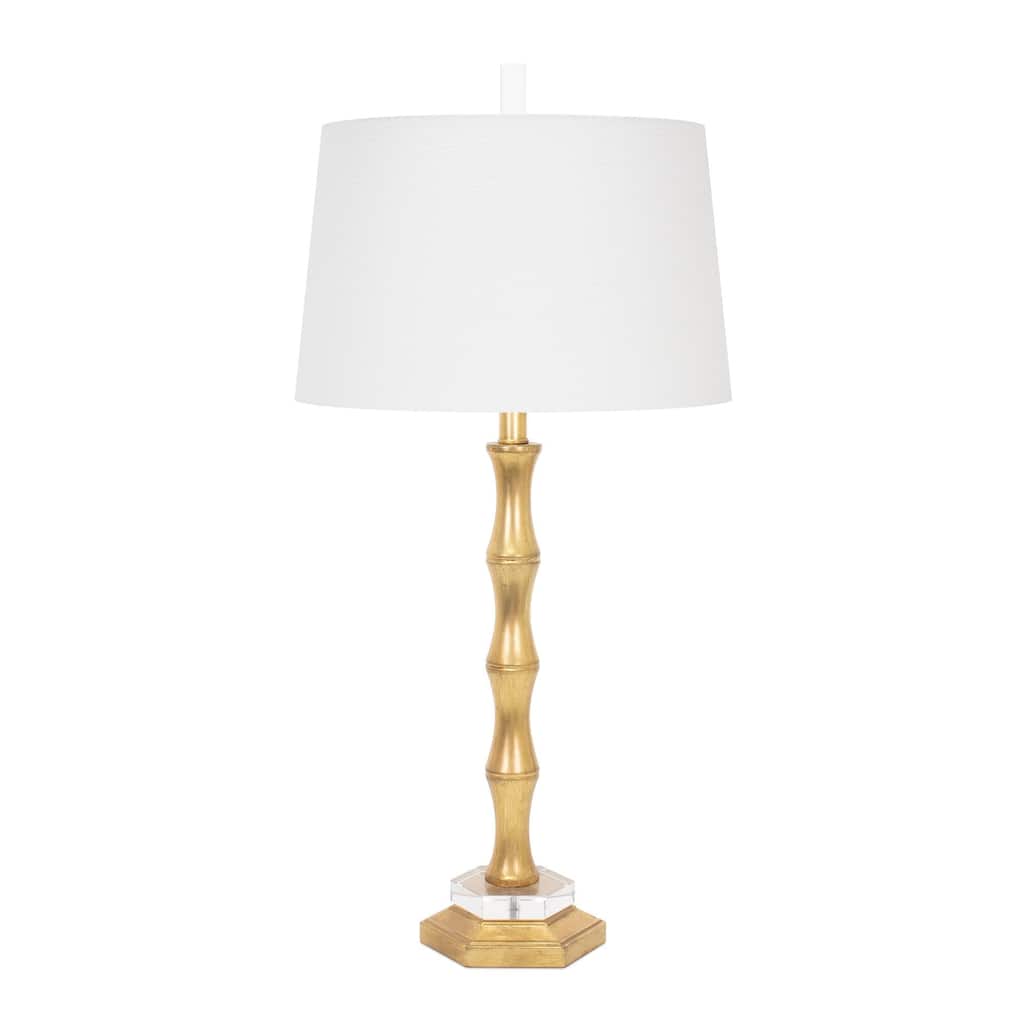 Moso Table Lamp with Casual Linen Lamp Shade