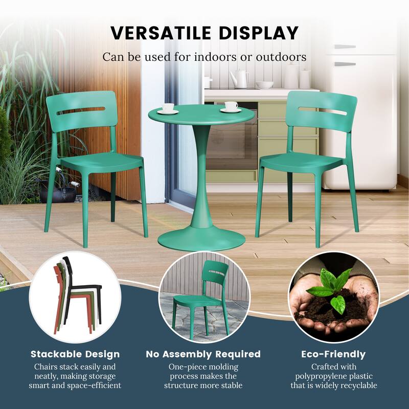 Frond and Form 4-Person Outdoor Square Dining Set