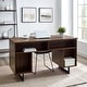 preview thumbnail 6 of 11, Middlebrook 54-Inch Executive Storage Desk - Dark Walnut