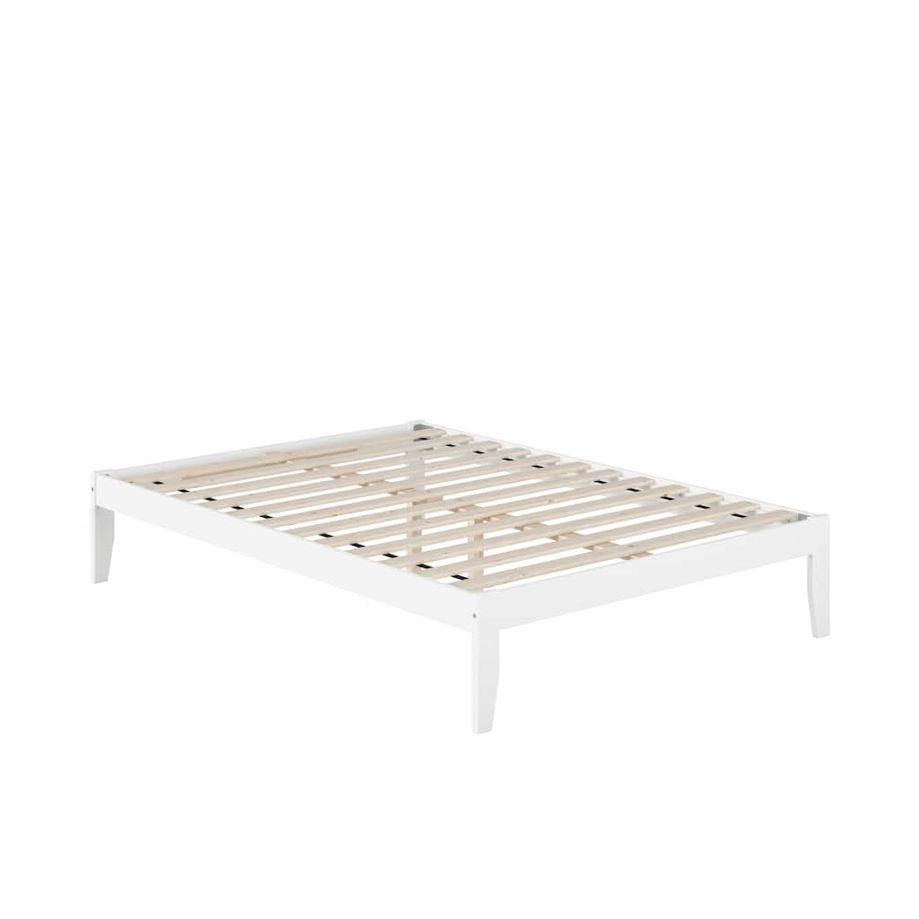 Colorado Full Platform Bed in White