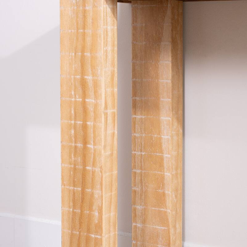 Narrow Entryway Table Long Sofa Table Natural Wood Console Table