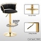 preview thumbnail 148 of 198, Modern Velvet Adjustable Swivel Bar Stools Set of 2