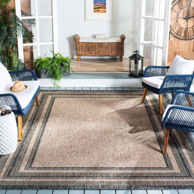 SAFAVIEH Courtyard Vickie Indoor/Outdoor Waterproof Patio Backyard Rug