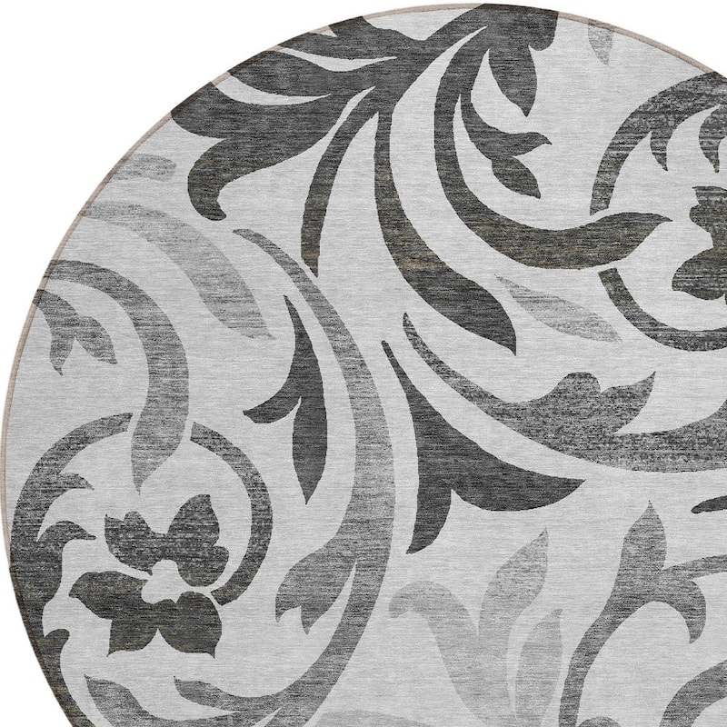 HomeRoots Floral Transitional Rectangle Outdoor Rug