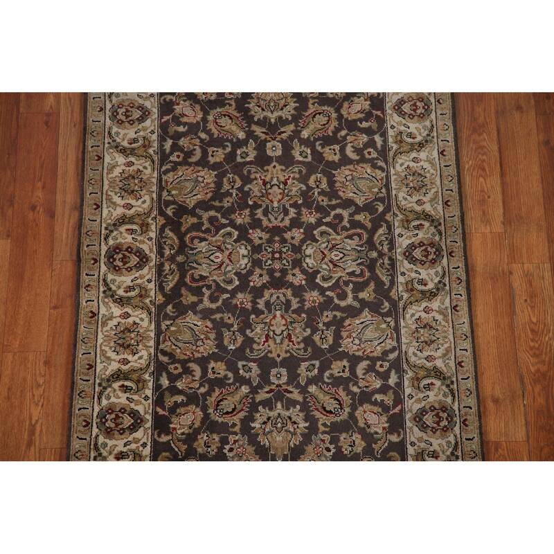 Chobi Peshawar Oriental Runner Rug Handmade Wool Carpet 2'7" x 7'11