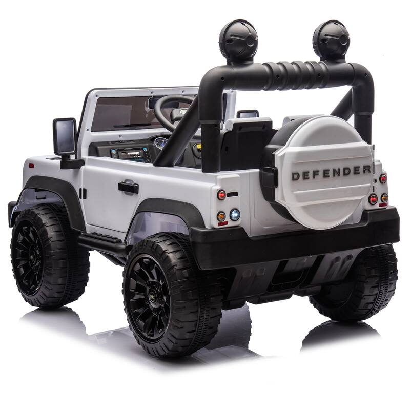 24V Land Rover Defender Kids Ride-On Car, Remote Control, Dual 55W Motors, Bluetooth, LED Lights, Ages 3-7